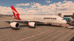 FBW A380 Qantas Airways 2007 VH-OQI 8K & 4K thumbnail 5