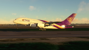 FBW A380 Thai Airways HS-TUA 4K 8K thumbnail 5