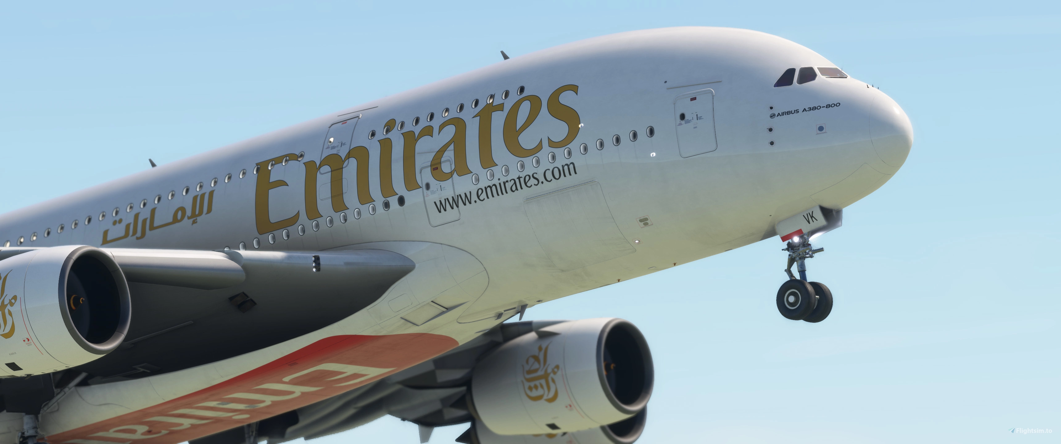 FBW A380X | Emirates (OLD LIVERY)| A6-EVK | 8K - Image 1