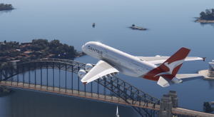 FBW A380X | Qantas VH-OQH "Silver Roo" | 4K & 8K thumbnail 1