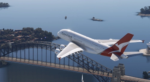 FBW A380X | Qantas VH-OQH "Silver Roo" | 4K & 8K
