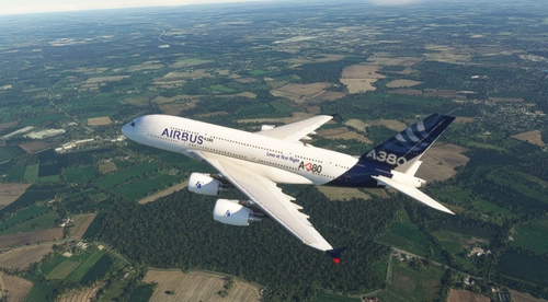 FBW A380X Airbus House livery, "Love at first flight" 