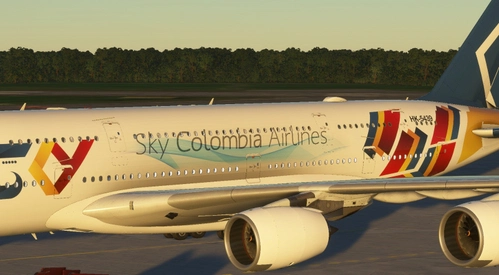 FBW A380X Sky Colombia VA