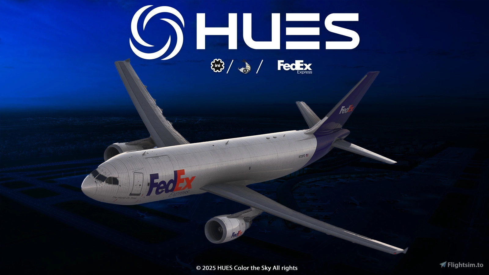 FedEx N733FD | Inibuilds A300-600F GE | [4K] - Aircraft Liveries