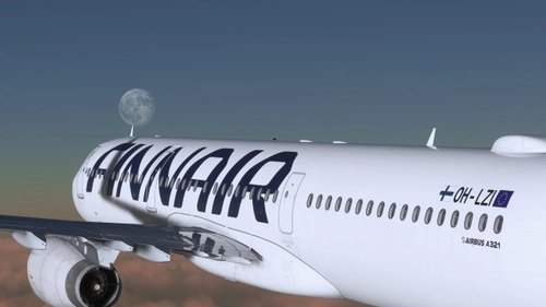 Fenix  A321 SL  FINNAIR OH-LZI  A321ER (SANTA EDIT)+Light Mod