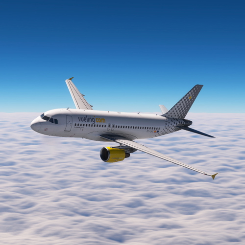 Fenix A319  |  Vueling EC-LRS |  4k + Cockpit Decals + Cabin