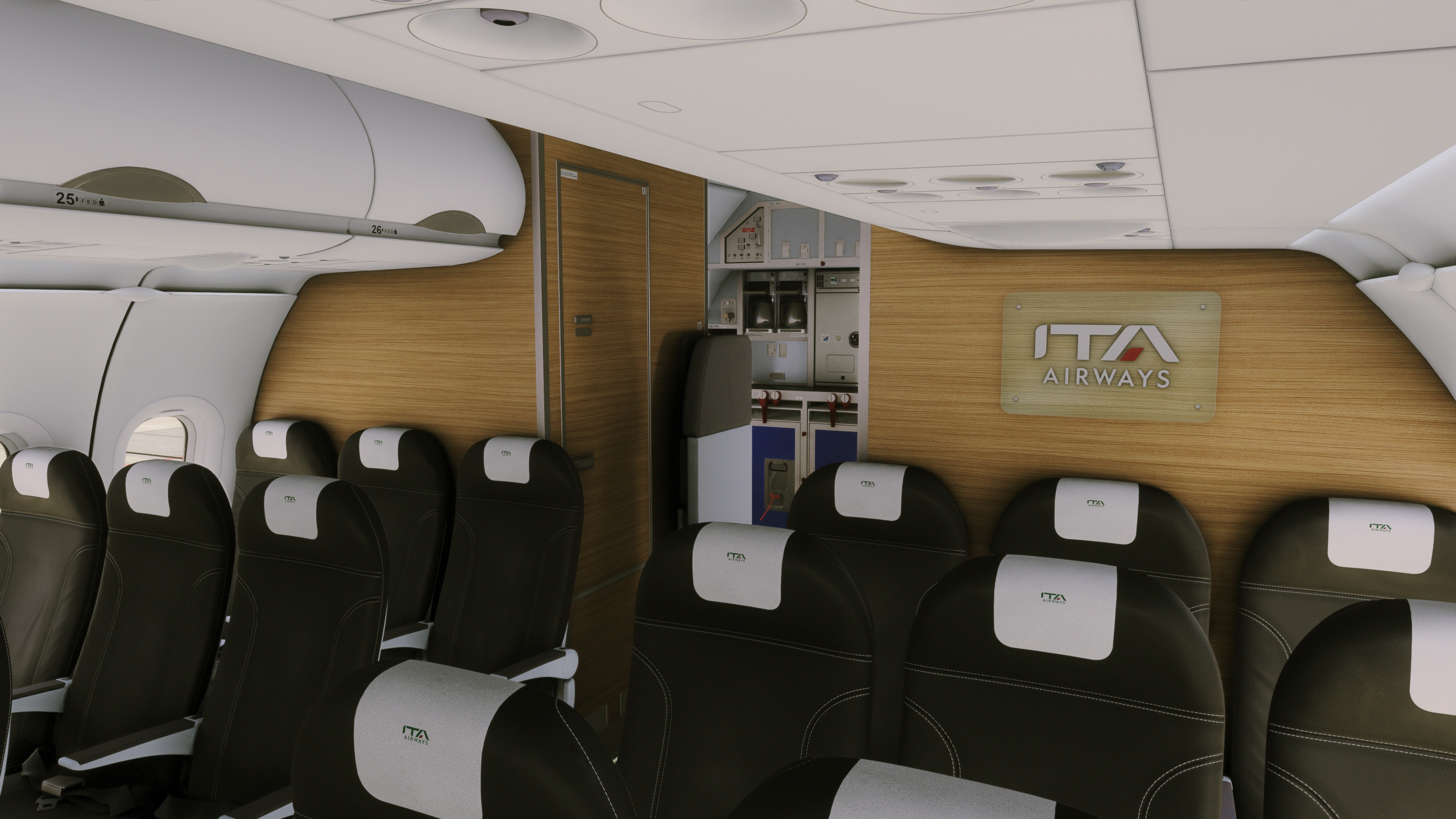 Fenix A319 | ITA Airways [Alitalia 2025] EI-IMF + Cabin | BFU 8K
