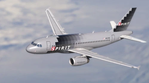 Fenix A319 | Spirit Airlines (Greyscale) | 4K & 8K