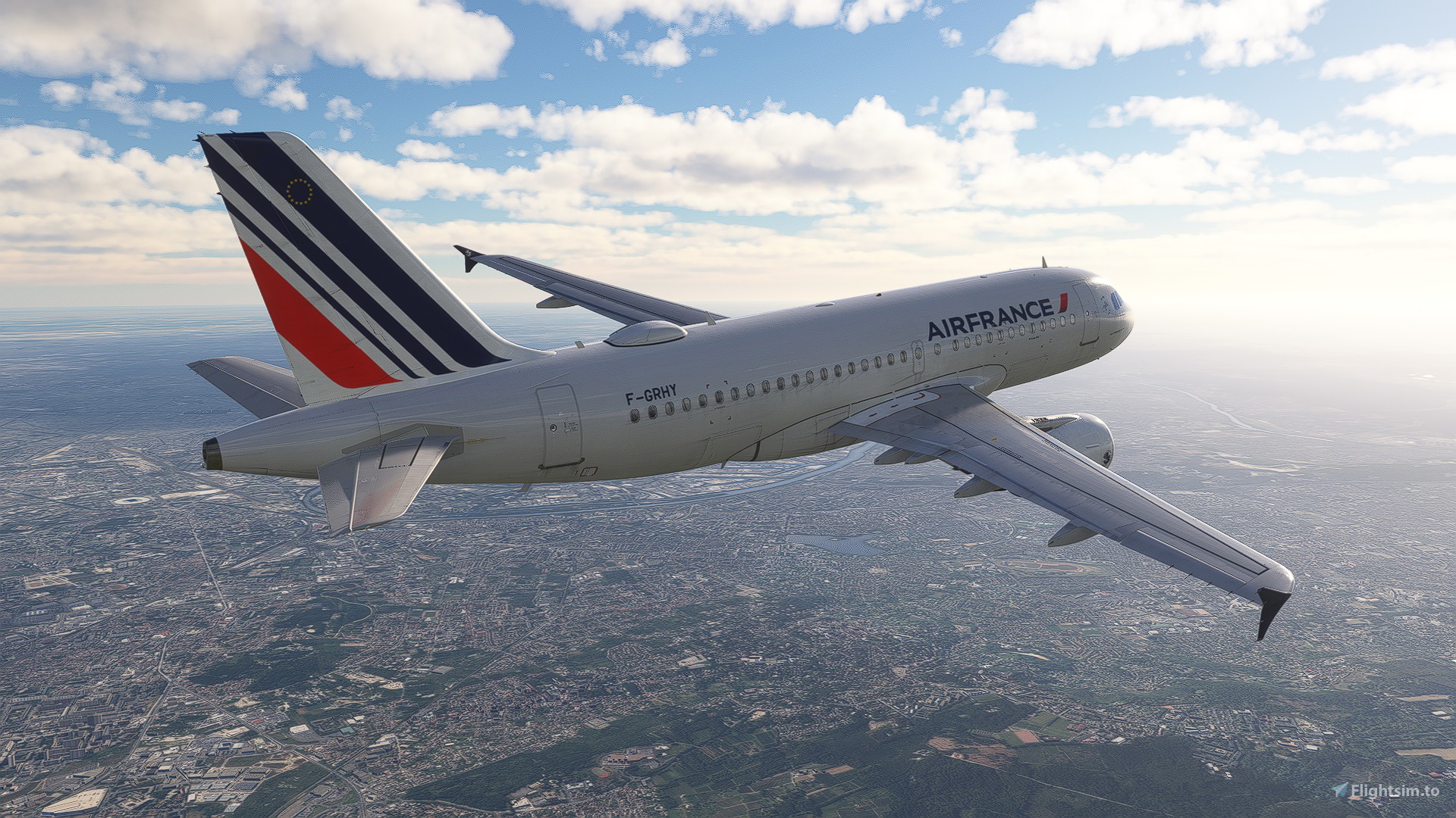 AF Air France Aviationtag A319-100 コンビ色 air-france-airbus-a319-100-