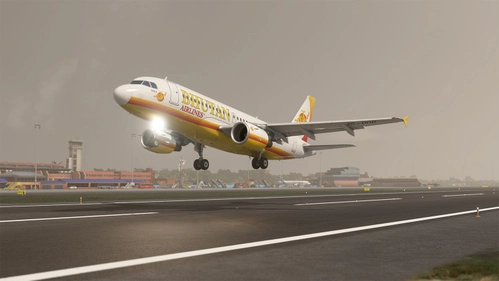 MSFS 2024 Fenix A319 Bhutan Airlines WF (A5-DOR) CFM with Cabin Interior 8K