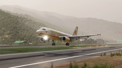 MSFS 2024 Fenix A319 WF Bhutan Airlines CFM A5-RIM with Cabin Interior  8K