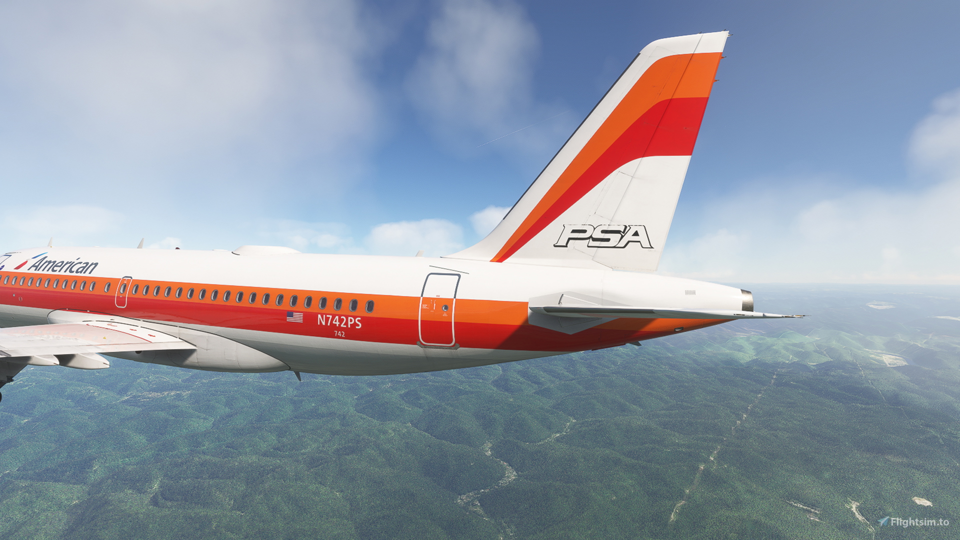 Fenix A319 /w cabin American Airlines - PSA Heritage - N742PS [8K