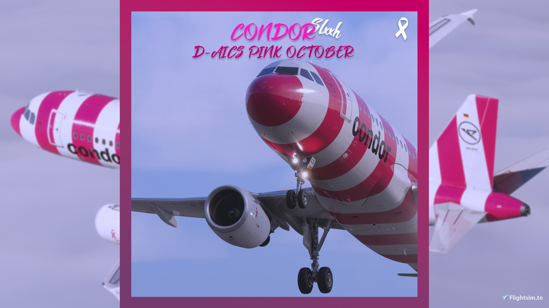 【a320_8390】✨♥ Fenix A320 | Condor Pink October D-AICS [8K] - Aircraft Liveries