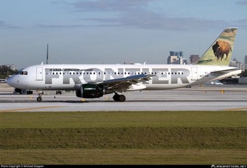 Fenix A320 BFU CFM Frontier N207FR "Big Bison" livery for MSFS2024