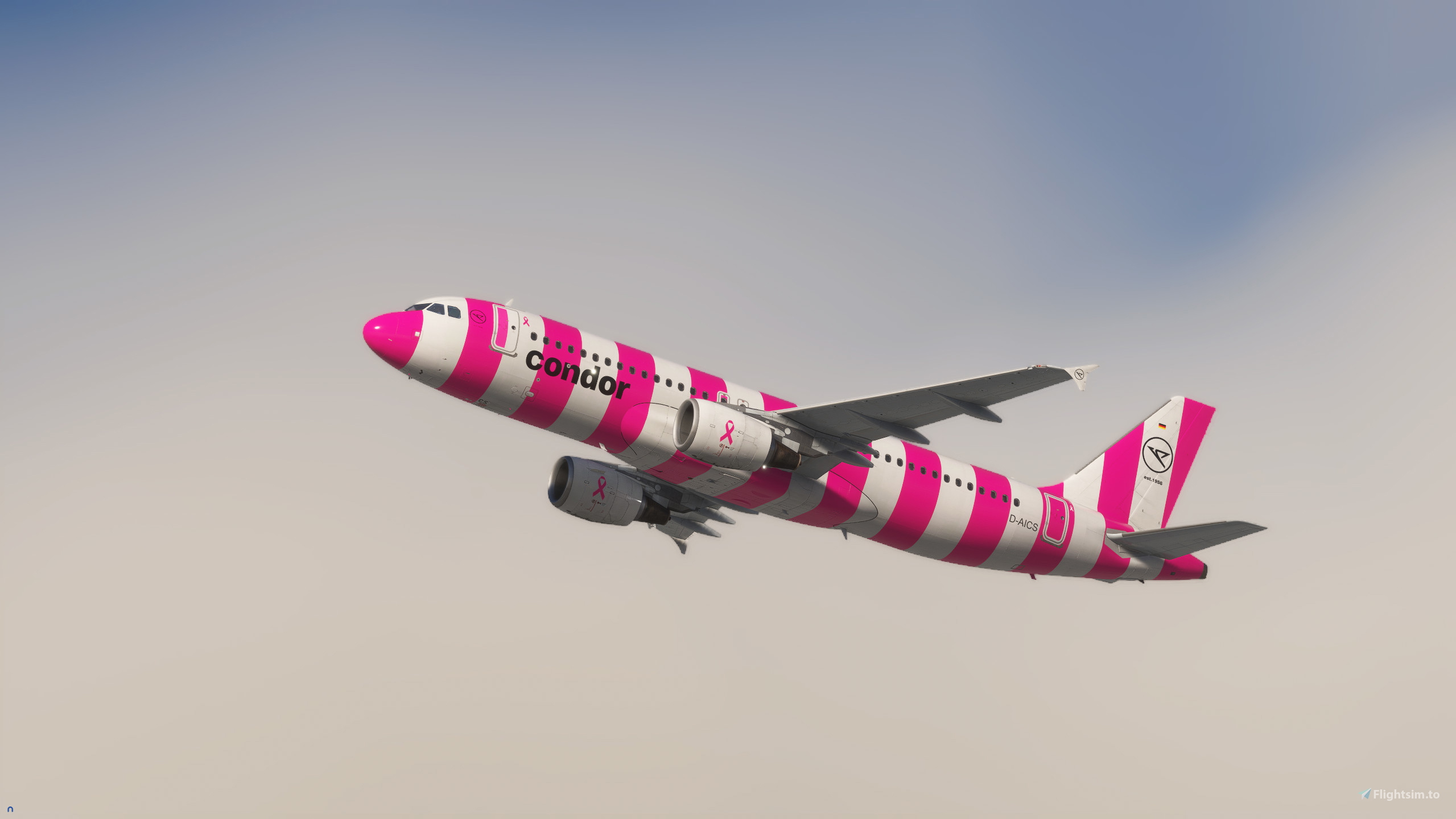 Fenix A320 CFM w/Cabin│ Condor D-AICS Pink Stripes 