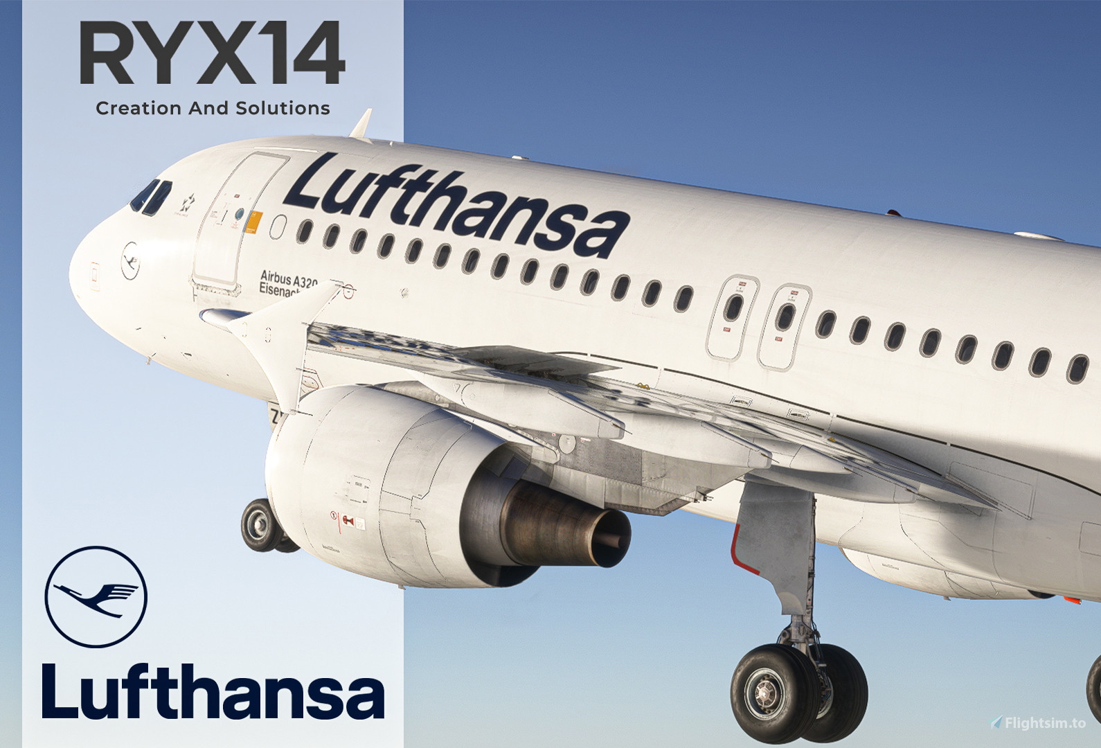 Lufthansa [Package] w/Cabin Fenixsim A320 for Microsoft Flight