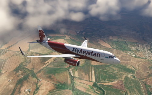 Fenix A320 FlyArystan EI-KBD Sharklets 4K