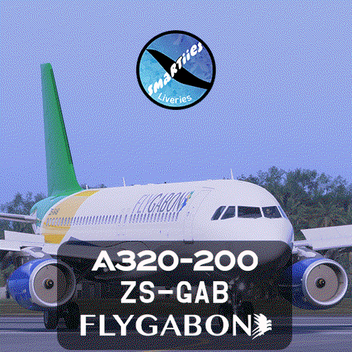 Fenix A320 IAE | FlyGabon "Afrijet" [ZS-GAB] | w/Cabin