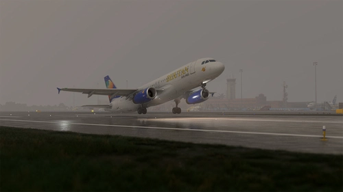 MSFS 2024 Fenix A320 WF Bhutan Airlines  IAE (Small Planet Airlines) LY-SPB with Cabin Interior 8K