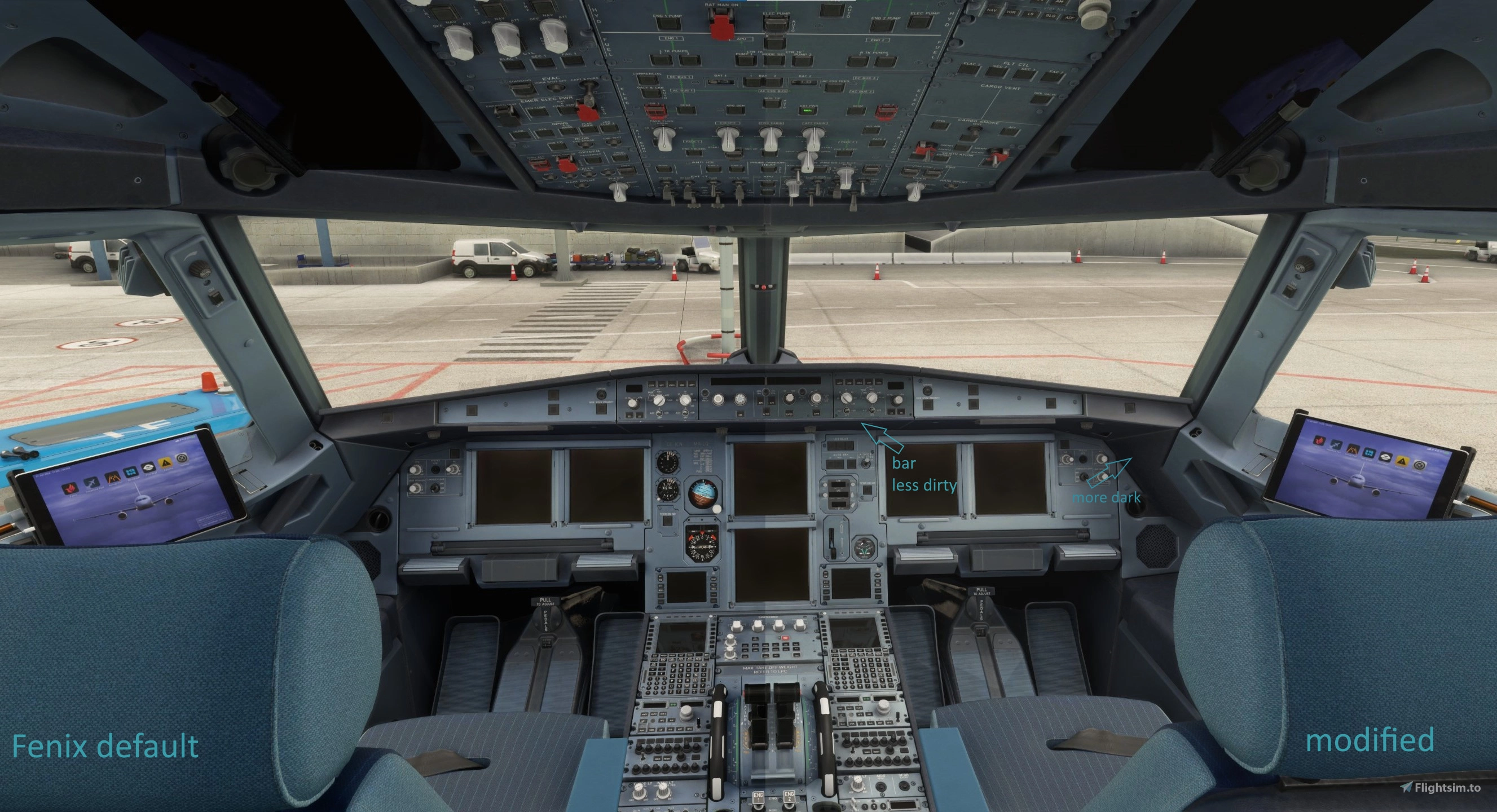 Fenix A320 Real Color Cockpit - Image 1