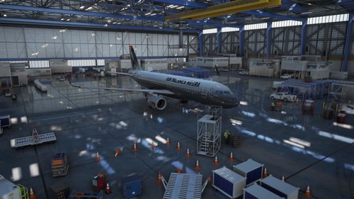 Fenix A320 Sharklets Air Palanca Negra  W/Cabin 
