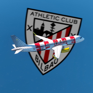 Fenix A320 SL | Vueling Athletic Club EC-LUO | 8k + Cockpit Decals + Cabin thumbnail 4