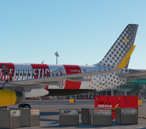 Fenix A320 SL | Vueling Athletic Club EC-LUO | 8k + Cockpit Decals + Cabin thumbnail 7