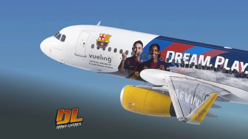 Fenix A320 SL | Vueling 'FC Barcelona Women' EC-MQE | w/cabin
