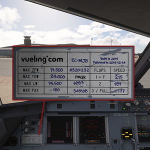 Fenix A320 SL | Vueling 'Nueva Ruta Liubliana' EC-MJB  | 8k + Cockpit Decals + Cabin thumbnail 3
