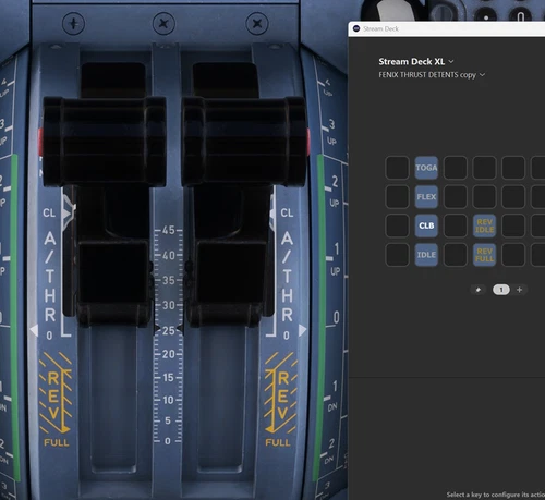 FENIX A320 Thrurst Detents : AAO Scripts & StreamDeck XL