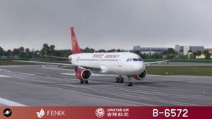 Fenix A320 [v2]- CFM Juneyao Air 吉祥航空 B-6572 / B-8408 (Sharklet) with cabin thumbnail 3