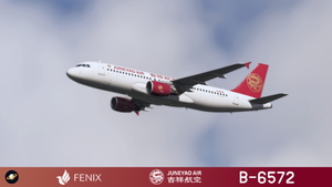 Fenix A320 [v2]- CFM Juneyao Air 吉祥航空 B-6572 / B-8408 (Sharklet) with cabin thumbnail 7