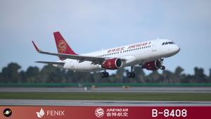 Fenix A320 [v2]- CFM Juneyao Air 吉祥航空 B-6572 / B-8408 (Sharklet) with cabin thumbnail 1