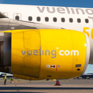 Fenix A320 | Vueling 50 million passengers EC-JZQ| 8k + Cockpit Decals + Cabin thumbnail 8