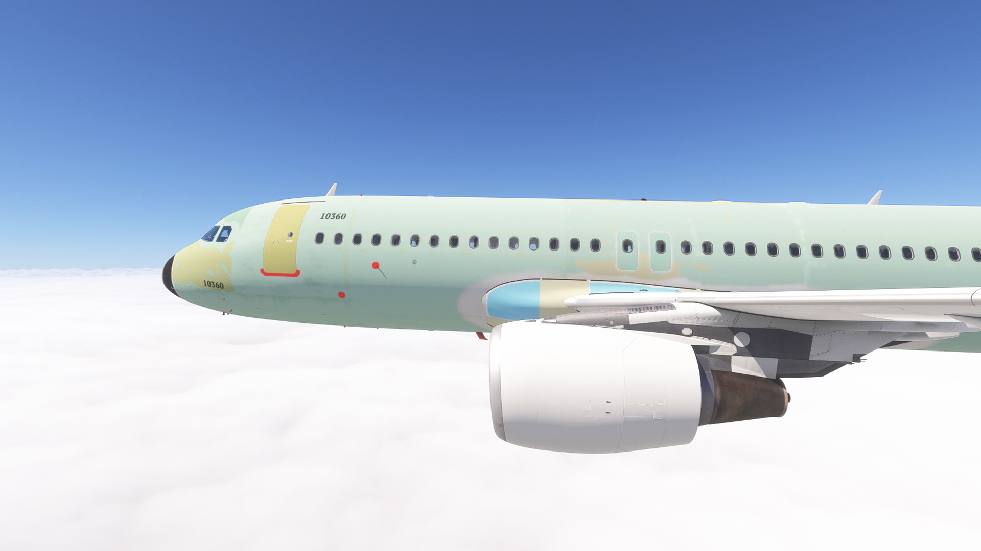 Fenix A320 v2 /w cabin Factory Primer - Lufthansa (F-WWBU) [8K][4K