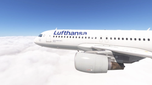 Fenix A320 v2  /w cabin Lufthansa (D-AIQW) [4K][8K]