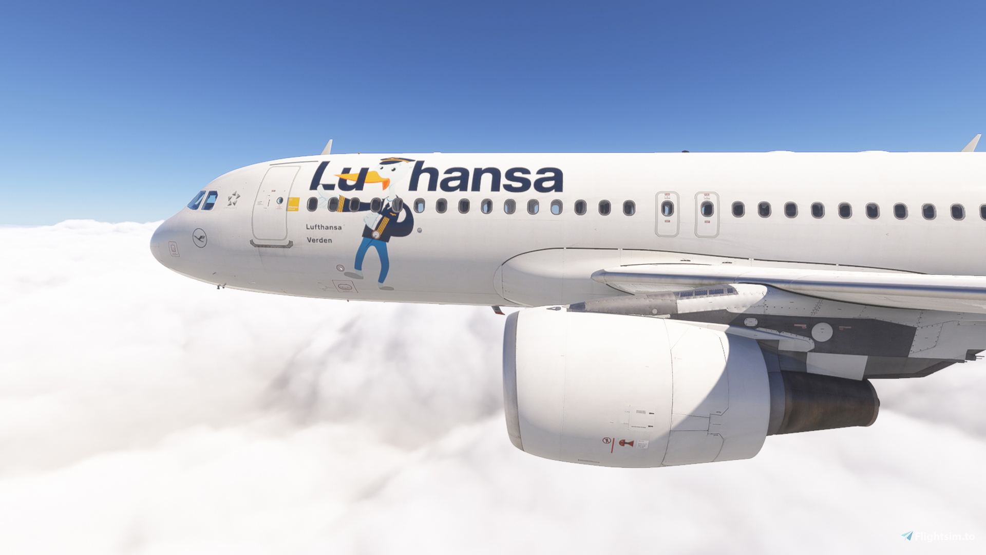 Fenix A320 v2 /w cabin Lufthansa - 'Luflieger' - Lu & Cosmo (D