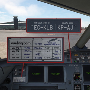 Fenix A320 WL | Vueling 'Cantabria Infinita' EC-KLB | 8k + Cockpit Decals + Cabin thumbnail 3