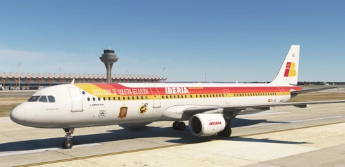 Fenix A321 | IBERIA EC-JQZ "GENERALIFE" Classic Colours Euro Cup 2012