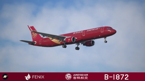 [SPECIAL] Fenix A321-CFM Juneyao Air 吉祥航空 "Oriental Ruby" B-1872 with cabin 8K