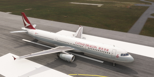 Fenix A321 Cathay Dragon B-HTG (2019) with Cabin Seat