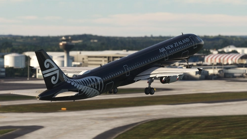 Fenix A321 Air New Zealand ZK-NNA 'All Black' 8K & 4K with Sharklets