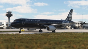 Fenix A321 Air New Zealand ZK-NNA 'All Black' 8K & 4K with Sharklets thumbnail 2