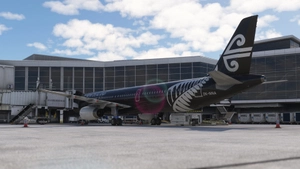 Fenix A321 Air New Zealand ZK-NNA 'All Black' 8K & 4K with Sharklets thumbnail 8