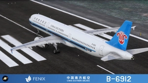 Fenix A321- IAE China Southern 中国南方航空 B-6912 with cabin 8K thumbnail 7