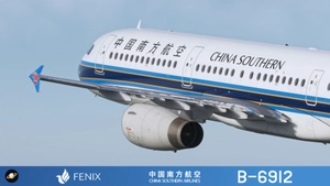 Fenix A321- IAE China Southern 中国南方航空 B-6912 with cabin 8K thumbnail 5