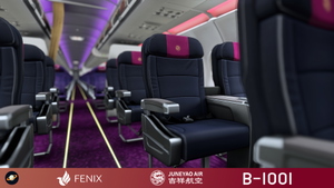 Fenix A321 - Juneyao Air 吉祥航空 B-1001 (IAE) / B-1645 (CFM) with cabin 8K thumbnail 8