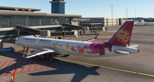 Fenix A321 IAE Juneyao Air 吉祥航空 B-30EQ 多彩花瓣彩绘 （shark wing ) 8K