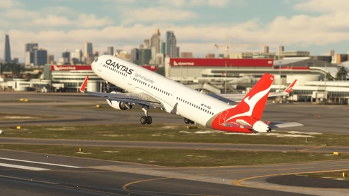 Fenix A321 Qantas 2016 VH-OGA 8K & 4K with Sharklets