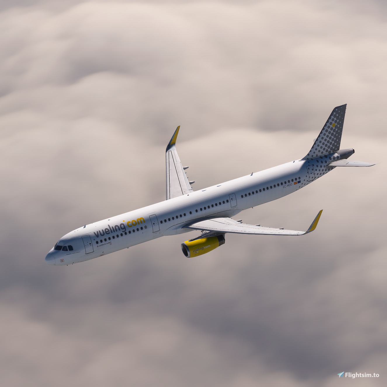 Fenix A321 SL | Vueling EC-MOO| 4k + Cockpit Decals + Cabin a oldalon ...
